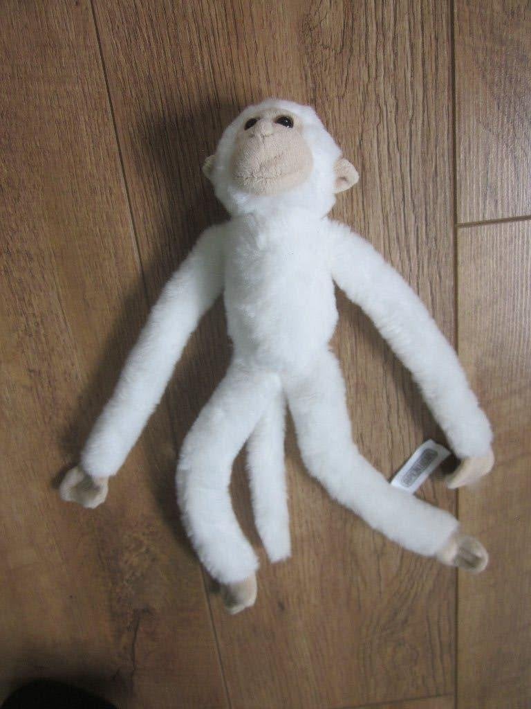 Petjes World Apenheul wit pluche slungel bungel knuffel aap, Kinderen en Baby's, Speelgoed | Knuffels en Pluche, Overige merken