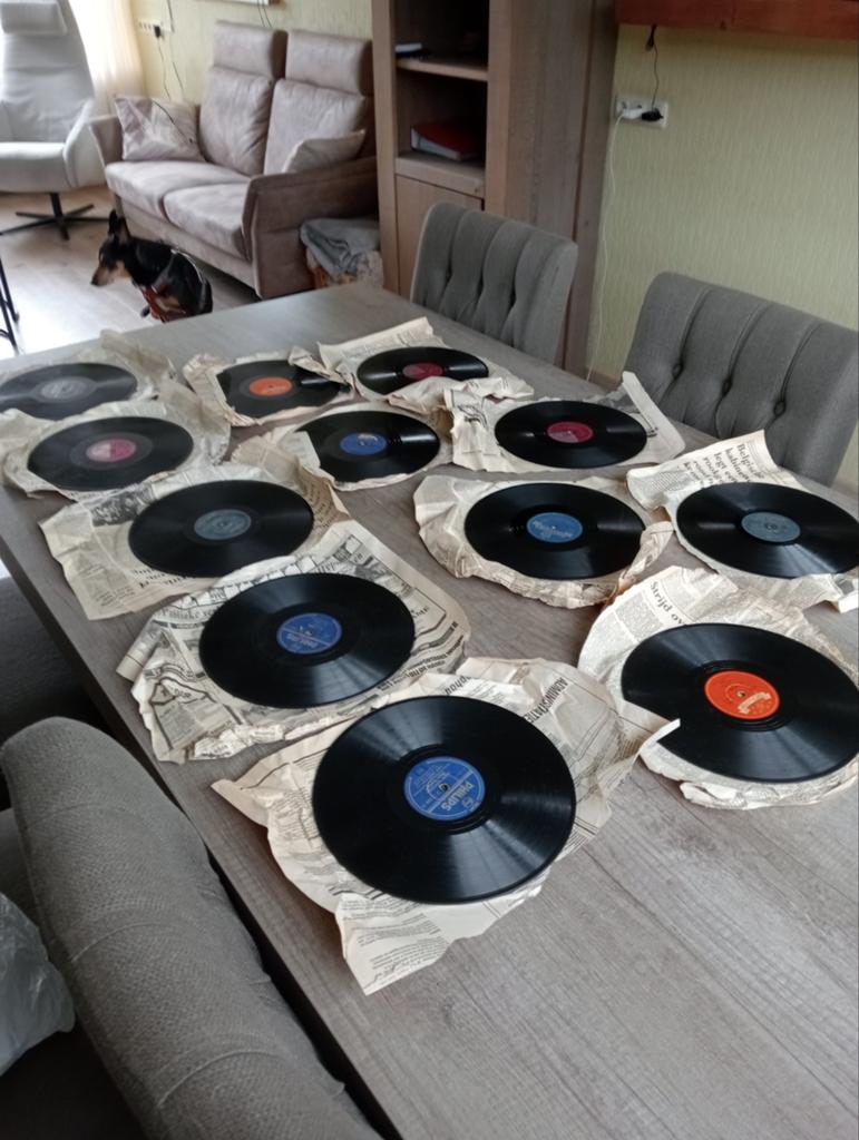 12 Bakelieten 78 Toeren Platen - Vintage LP Collectie, Cd's en Dvd's, Vinyl | Overige Vinyl, Ophalen, Gebruikt, 10 inch, Voor 1960