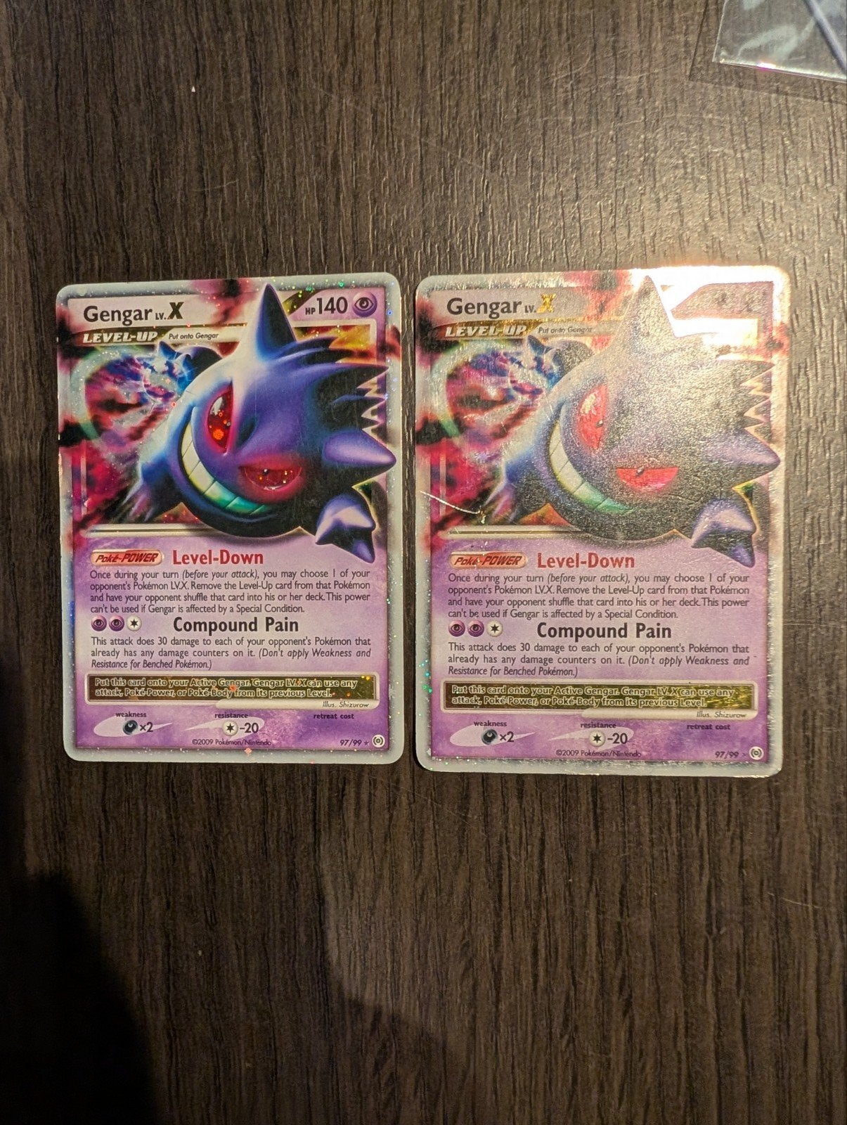 Pokémon Gengar LV.X Ultra Rare Holo 97/99 – Platinum: Arceus, Hobby en Vrije tijd, Ophalen of Verzenden