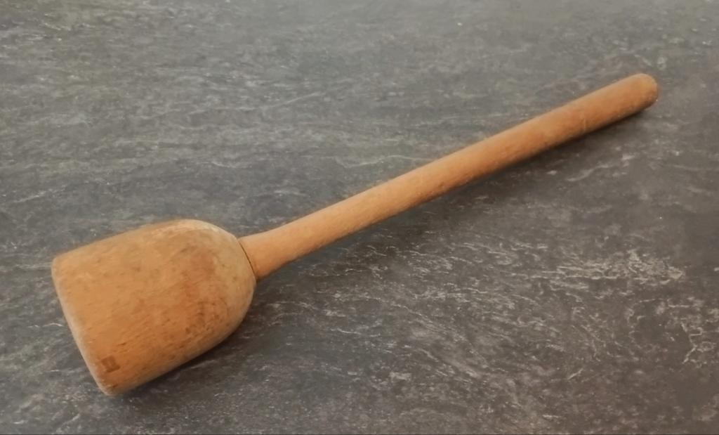 Antieke gedraaide houten Kruiden / Specerijen Stamper, Ophalen of Verzenden