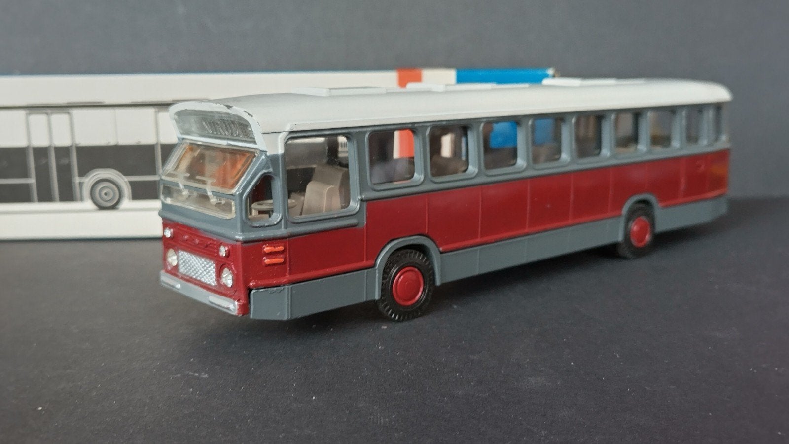 Daf Citybus nr 38 1:50 Lion Car Pol, Hobby en Vrije tijd, Modelauto's | 1:50, Verzenden, ., Zo goed als nieuw, Lion