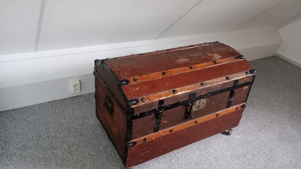 Antieke kist / dekenkist - 90x51x62 cm, Huis en Inrichting, Ophalen, 50 – 75, Gebruikt, 50 tot 100 cm