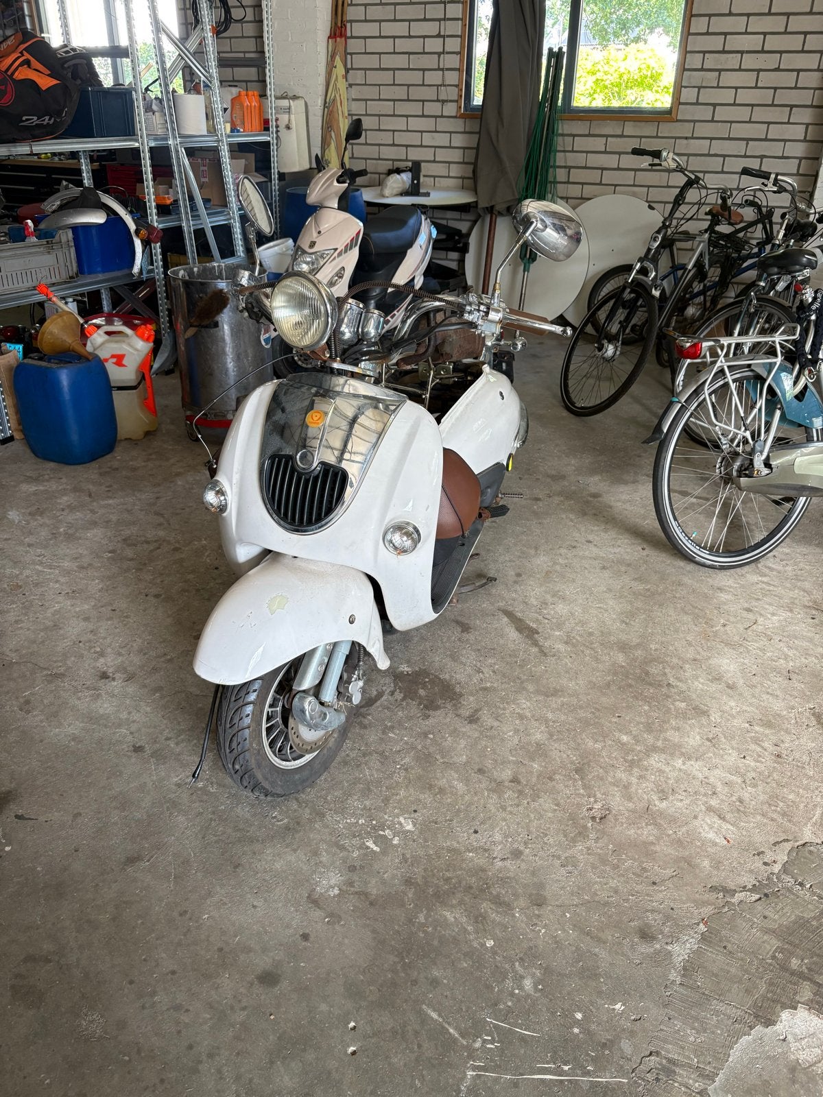 Retro Scooter - Opknapper/Onderdelen, Fietsen en Brommers, Brommeronderdelen | Scooters, Ophalen of Verzenden, Gebruikt, Overige typen