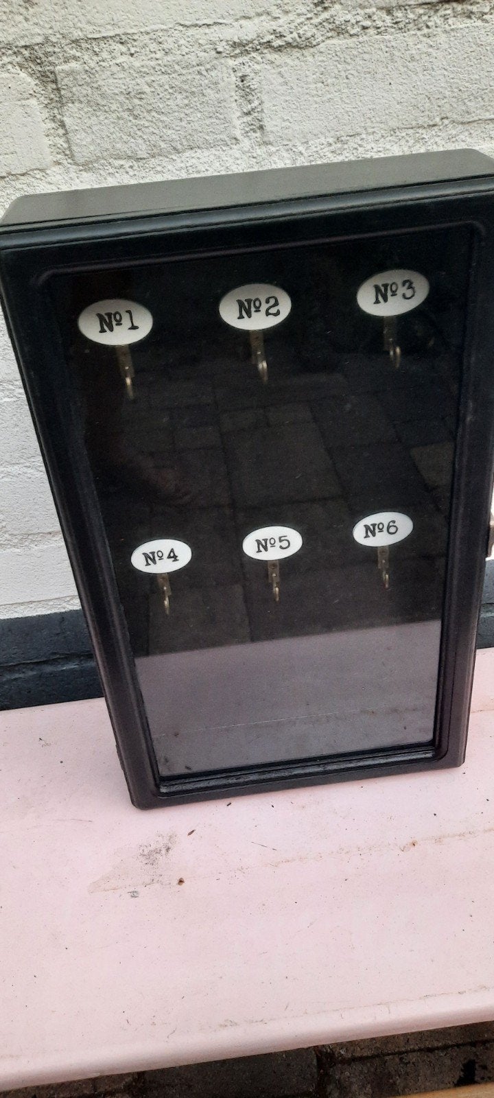 Zwarte sleutelkast met 6 haken, Ophalen of Verzenden