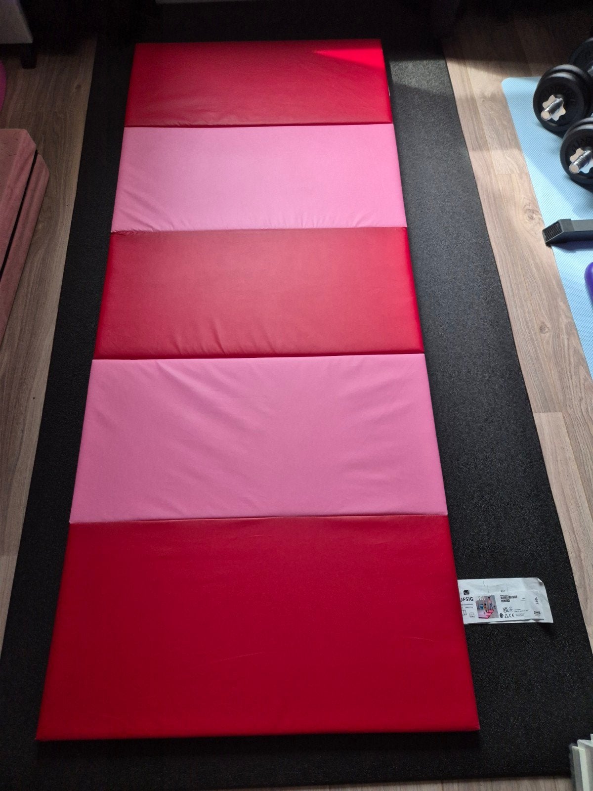 Opvouwbare turnmat en inklapbare turnbalk, Ophalen, Gebruikt, Materiaal, Maat 36 t/m 42