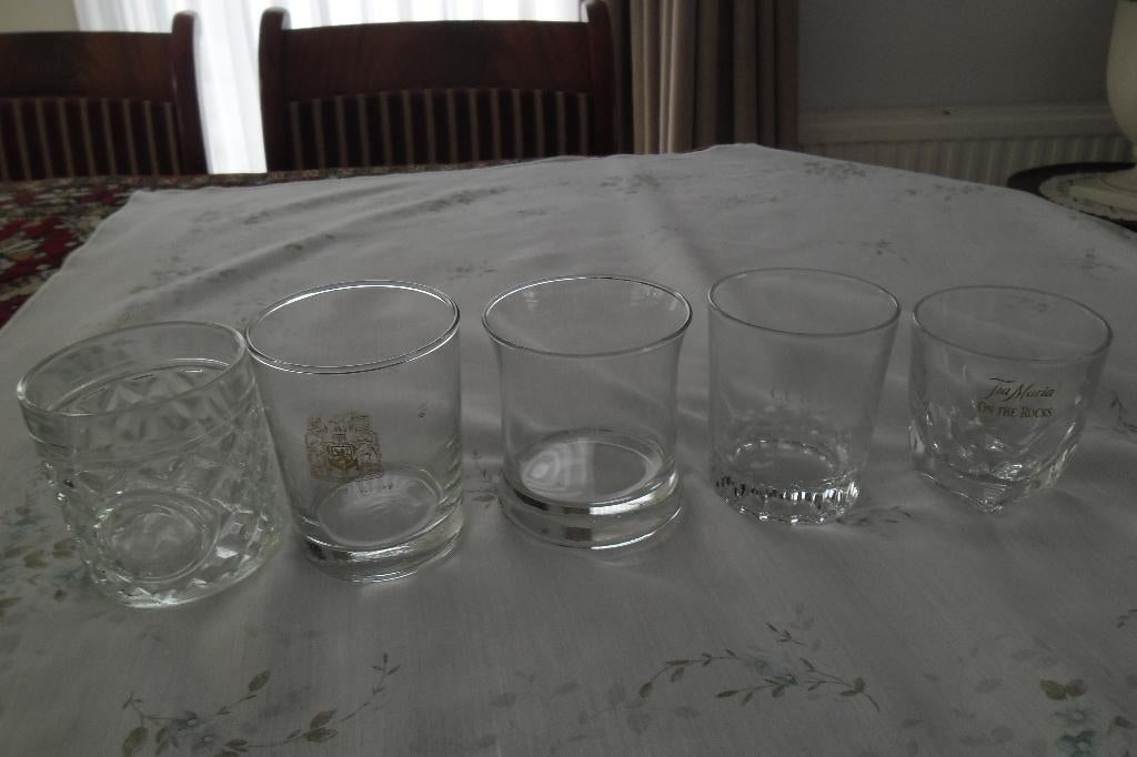 diverse whiskey glazen, Ophalen of Verzenden, Zo goed als nieuw, Overige typen