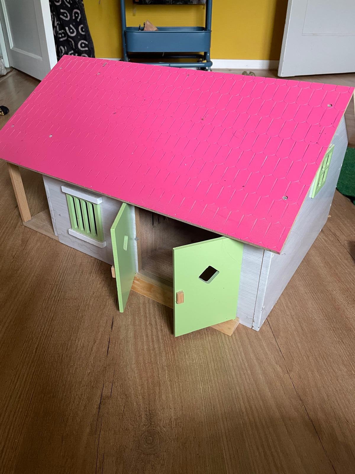 Schleich paarden paardenstal/trailer, Ophalen of Verzenden, Gebruikt, Jongen of Meisje