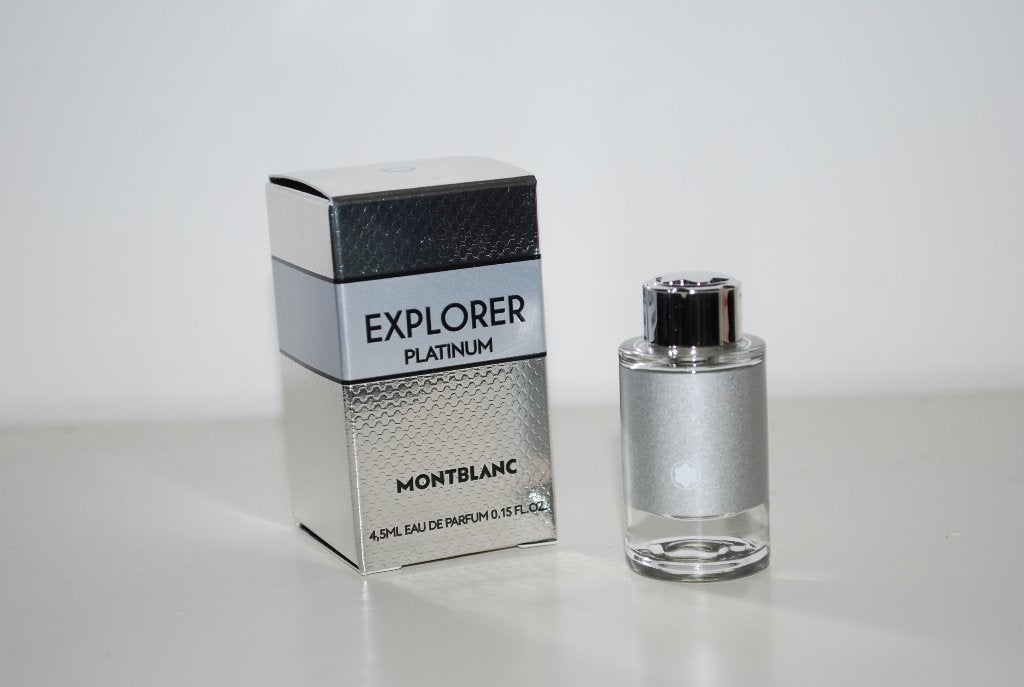 Miniatuur MontBlanc Explorer Platinum, Ophalen of Verzenden, Zo goed als nieuw, Miniatuur, Gevuld