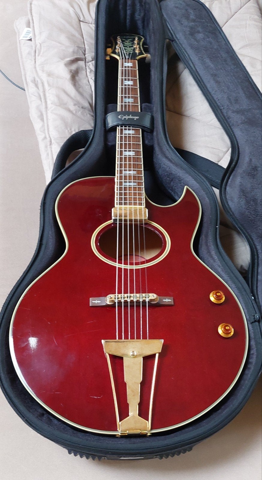 1997 Epiphone Howard Roberts Archtop Acoustic, Ophalen of Verzenden, Solid body, Overige merken