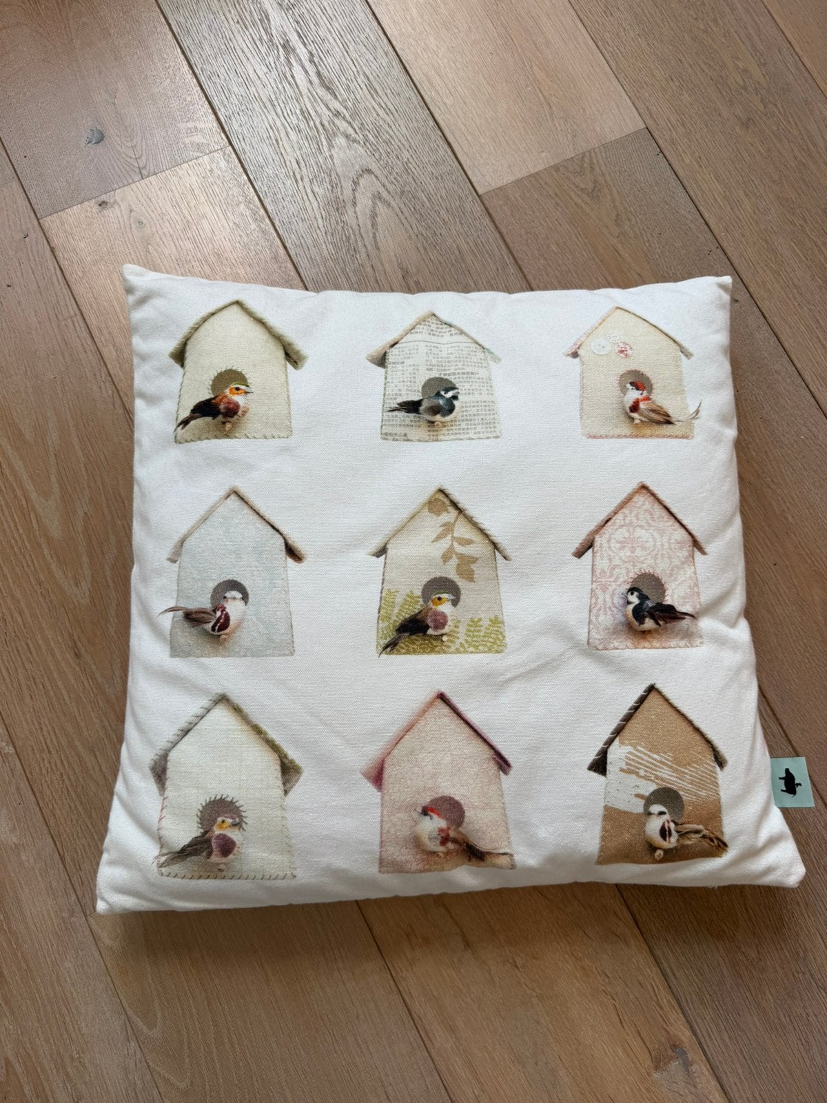 Sierkussen vogeltjes Studio Ditte, Ophalen of Verzenden, Zo goed als nieuw, Vierkant