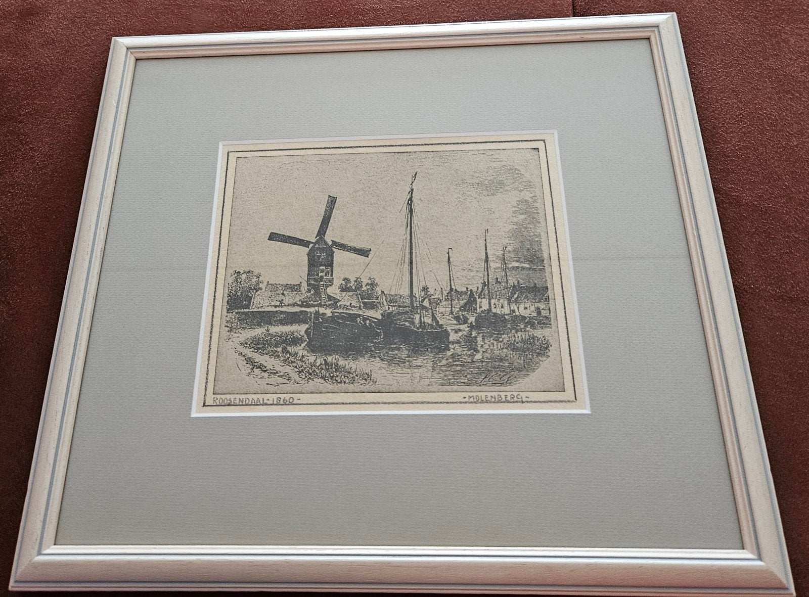 tekening Roosendaal, Antiek en Kunst, Ophalen of Verzenden, Overige technieken