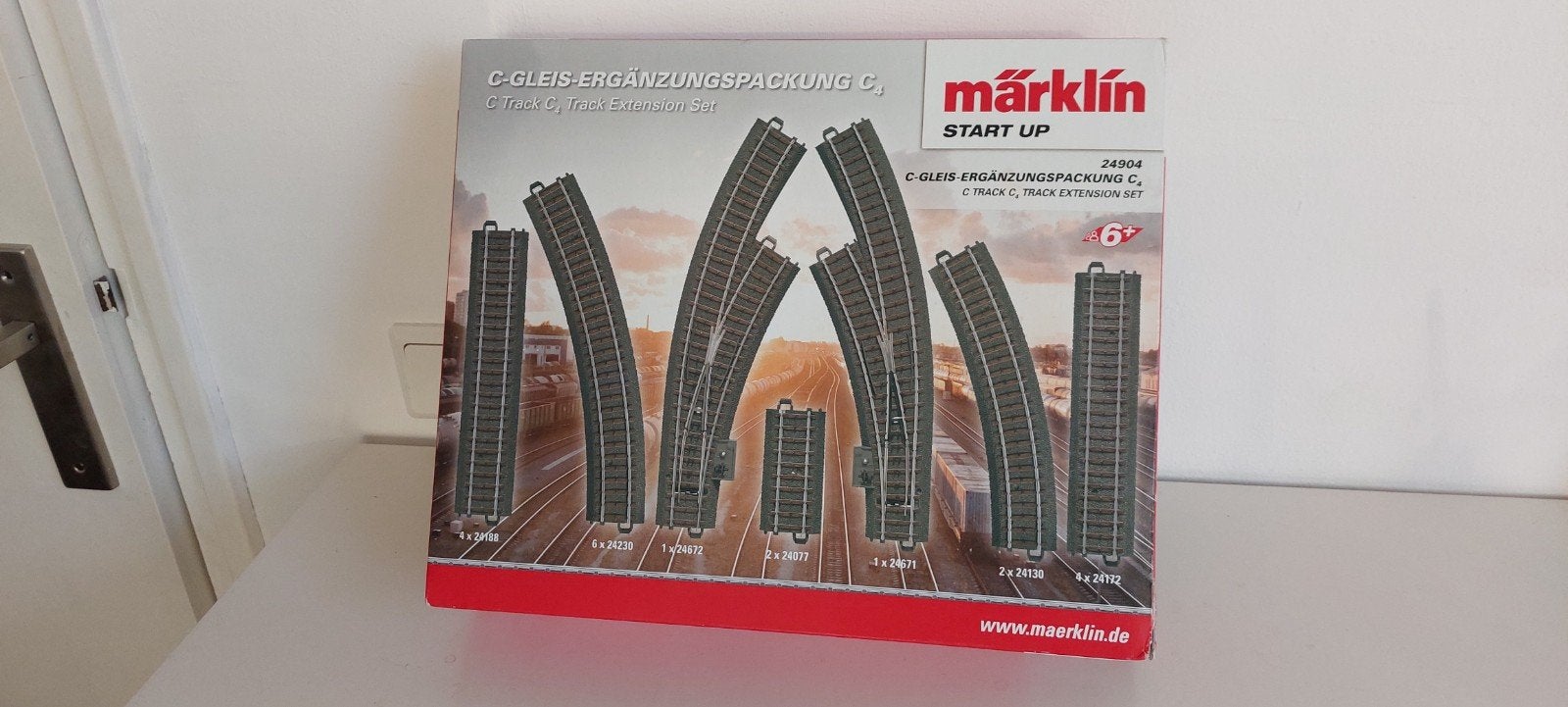 Märklin C Rails Pakket 24904, Hobby en Vrije tijd, Modeltreinen | H0, Wisselstroom, Gebruikt, Rails, Ophalen of Verzenden