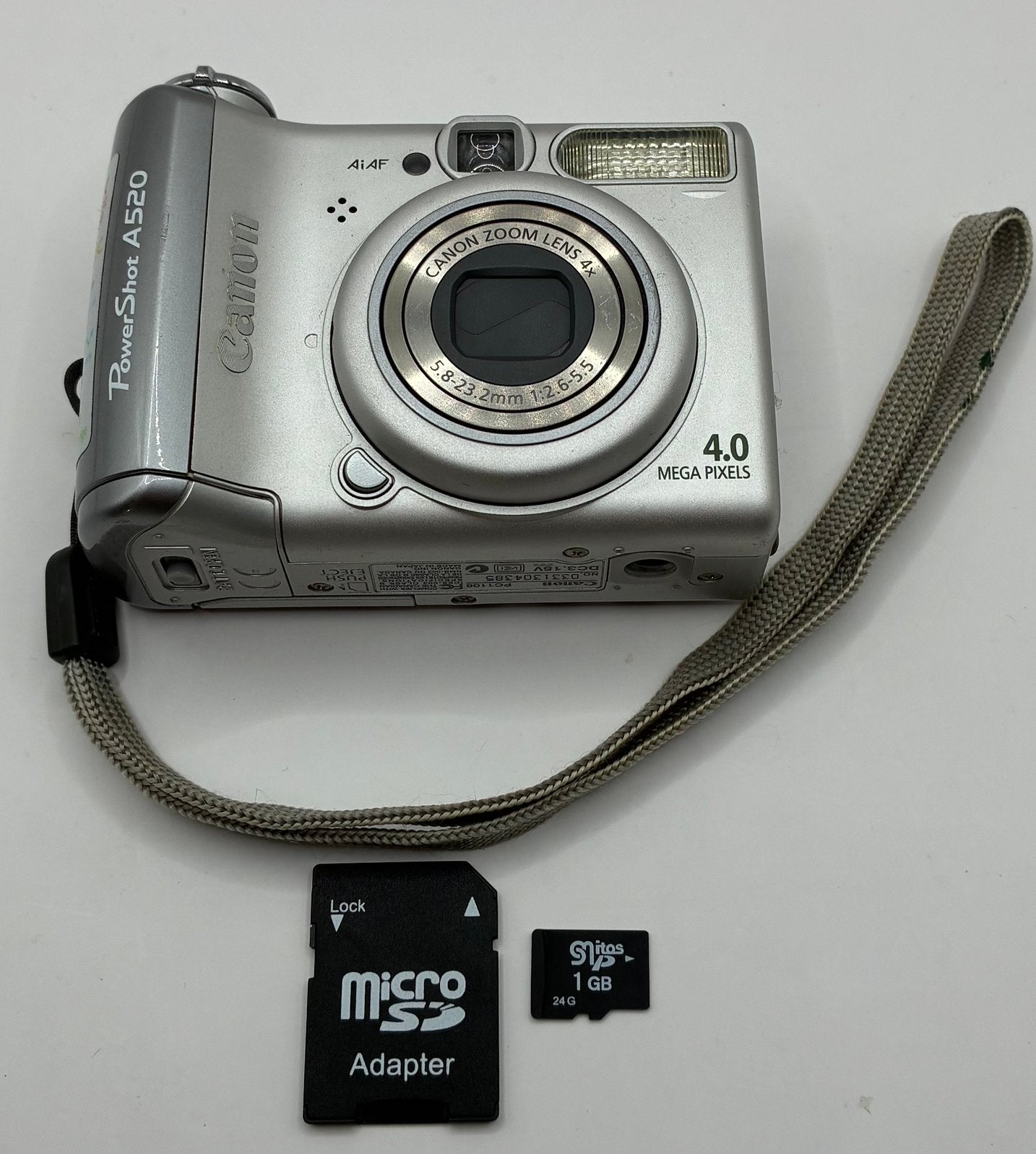 Canon PowerShot A520 - compact camera, Ophalen of Verzenden, Zo goed als nieuw