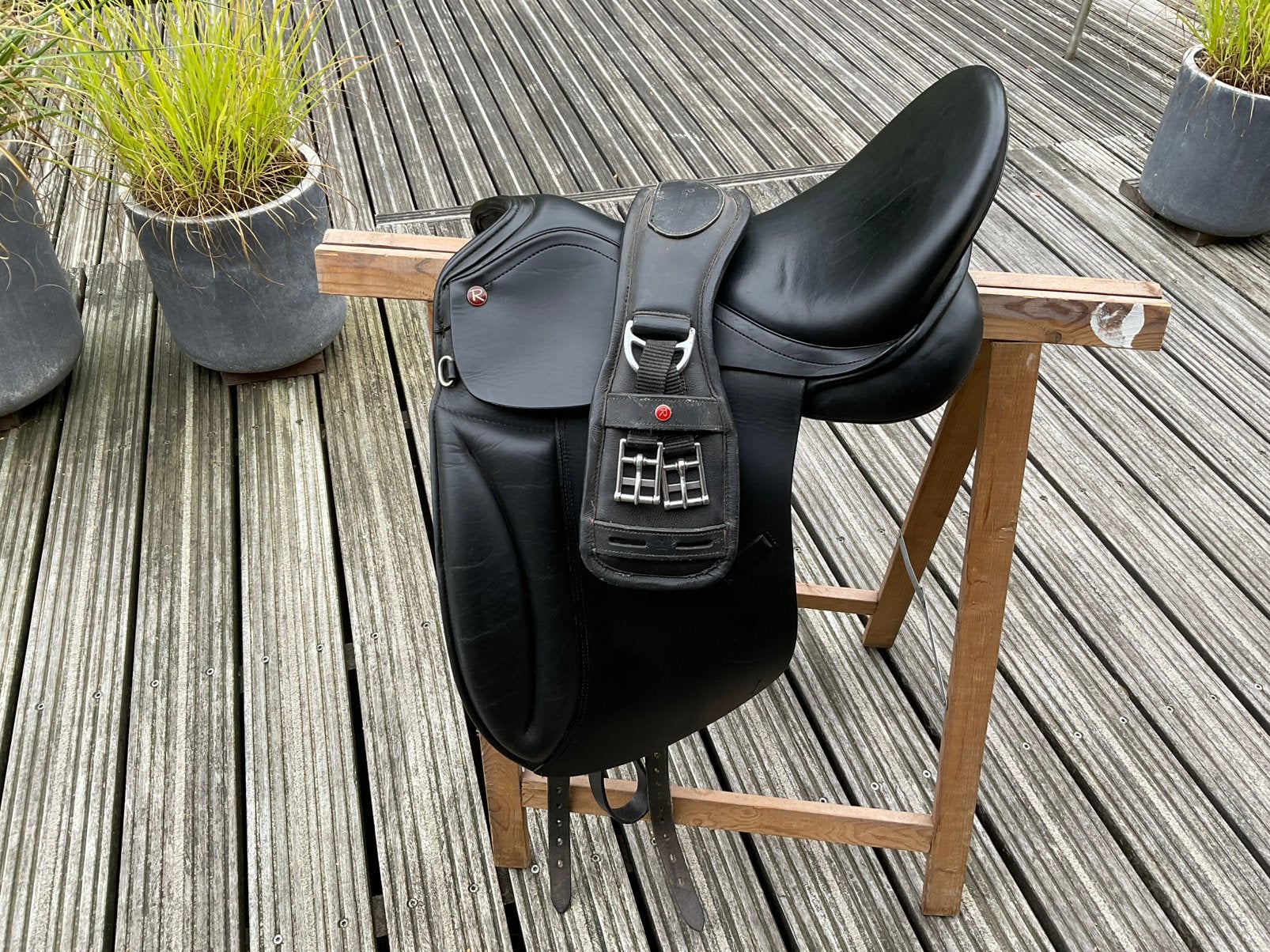 Rossner dressuurzadel, Amerika, 18inch ,compleet,ZGAN, Ophalen of Verzenden, Zo goed als nieuw, Dressuur