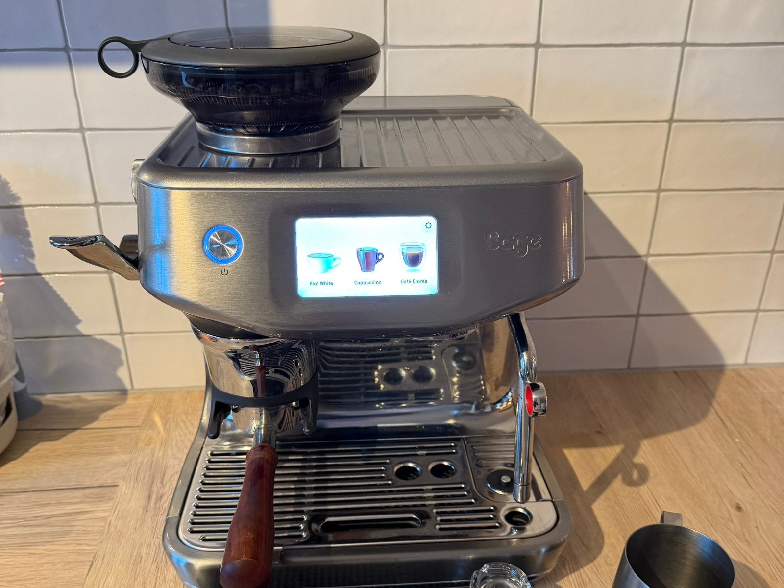 Sage Barista Touch Impress, Witgoed en Apparatuur, Koffiezetapparaten, Afneembaar waterreservoir, Koffiemachine, Zo goed als nieuw