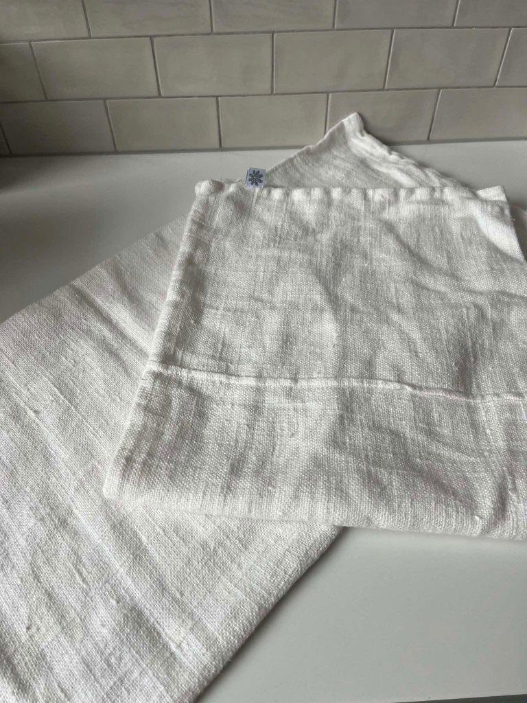 Linnen kussen hoezen 2X, Huis en Inrichting, Woonaccessoires | Kussens, Ophalen of Verzenden, Nieuw, Overige kleuren, Rechthoekig