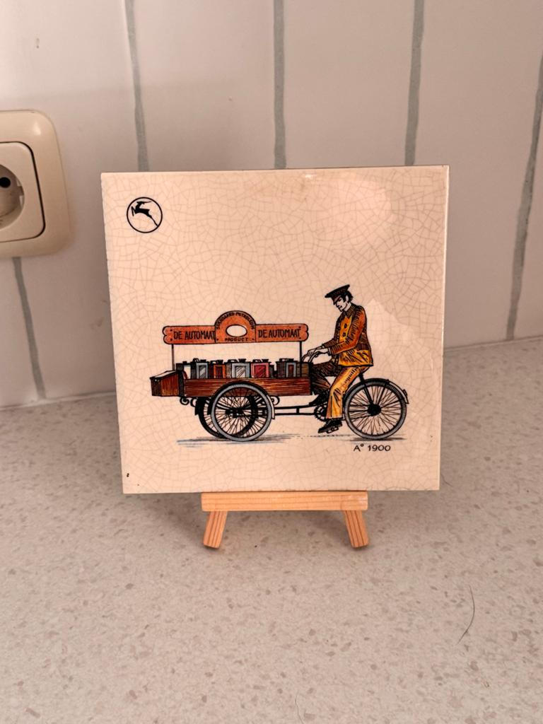 Vintage Gazelle Tegel - De Automaat A 1900, Ophalen of Verzenden