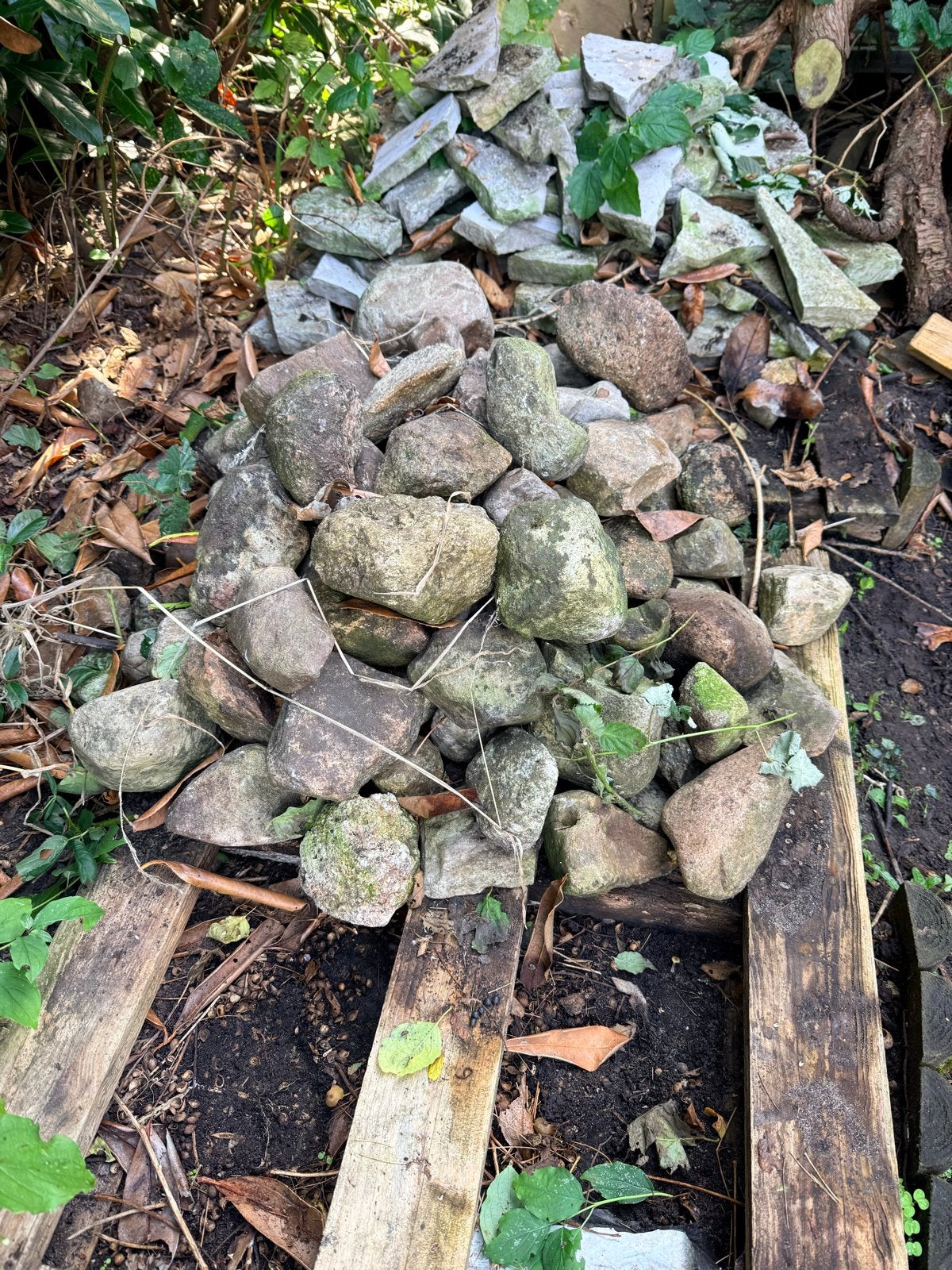 Diverse natuurstenen voor tuin of decoratie, Tuin en Terras, Ophalen, Overige materialen, Gebruikt, Kei