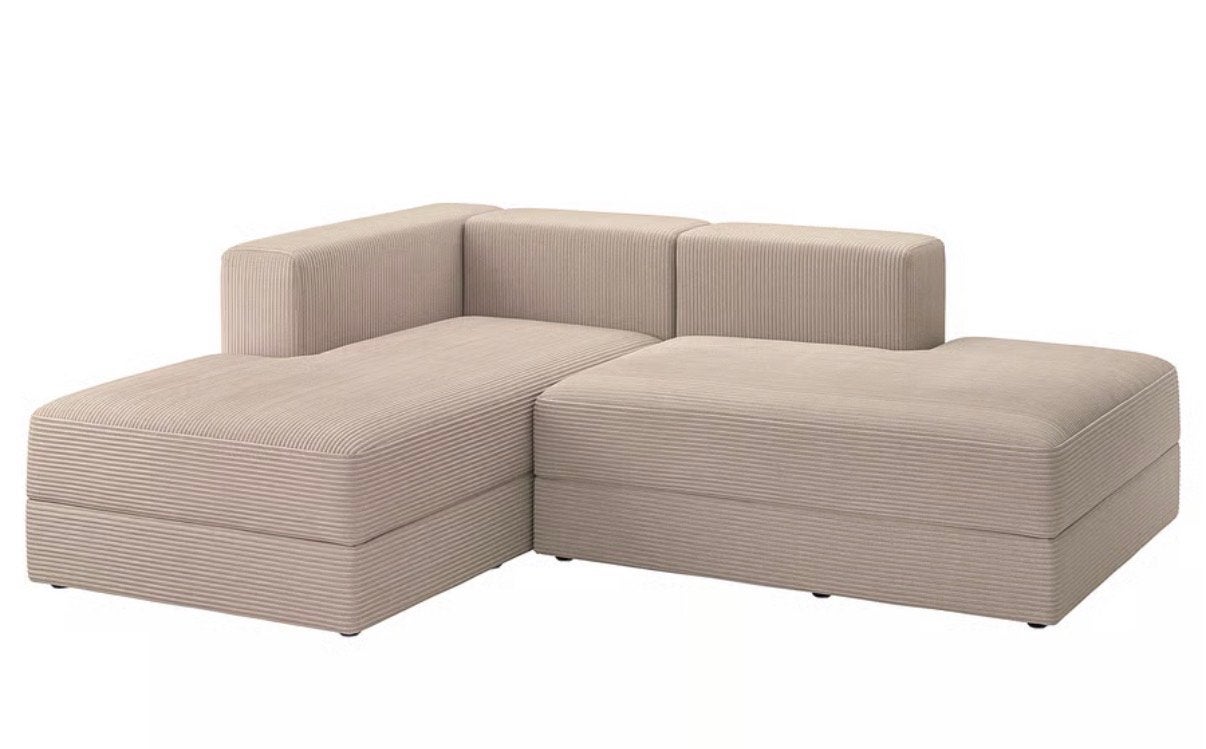 JÄTTEBO IKEA Bank - Modulair, Comfortabel & Opbergruimte, Huis en Inrichting, Ophalen, 100 tot 125 cm, Hoekbank, Zo goed als nieuw