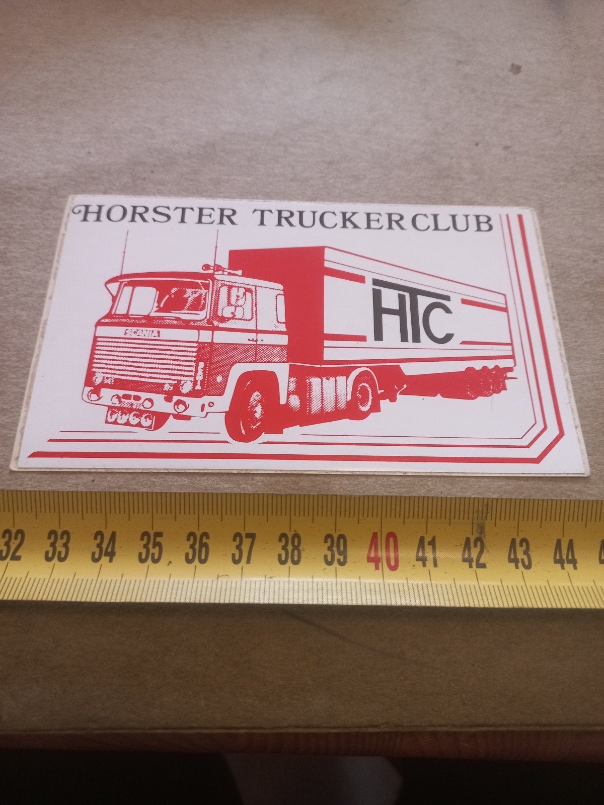 Horster Trucker Club HIC Sticker - Scania Vrachtwagen, Ophalen of Verzenden, Zo goed als nieuw, Auto of Motor