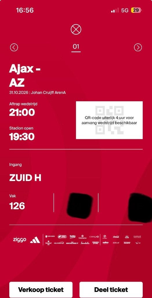 Ajax az f-Side 1x, Eén persoon, Oktober