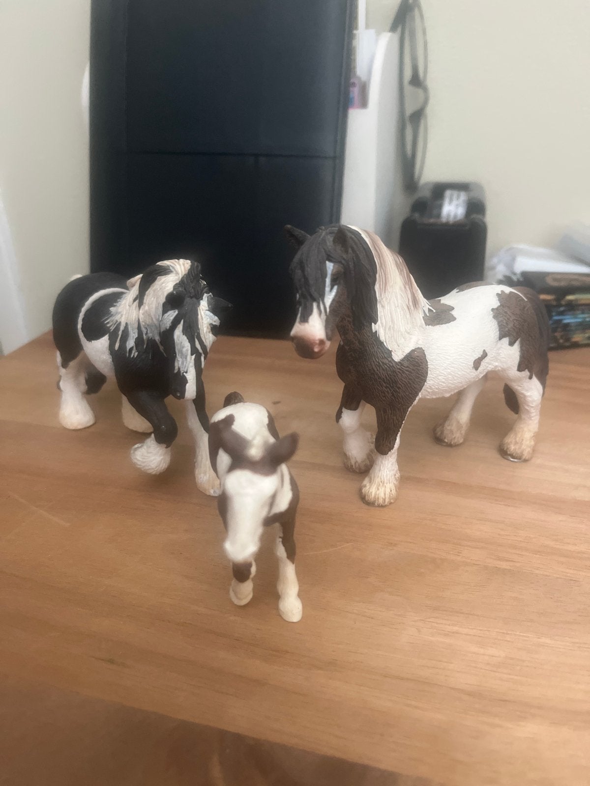 schleich set, Tinker hengst, merrie en Veulen, Ophalen of Verzenden, Zo goed als nieuw, Paard, Beeldje of Figuurtje