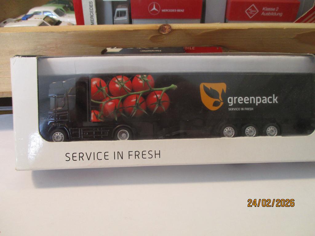 modelauto 1:87 Scania Vabis Greenpack promotoys WSI, Verzenden, Zo goed als nieuw, Auto, Overige merken