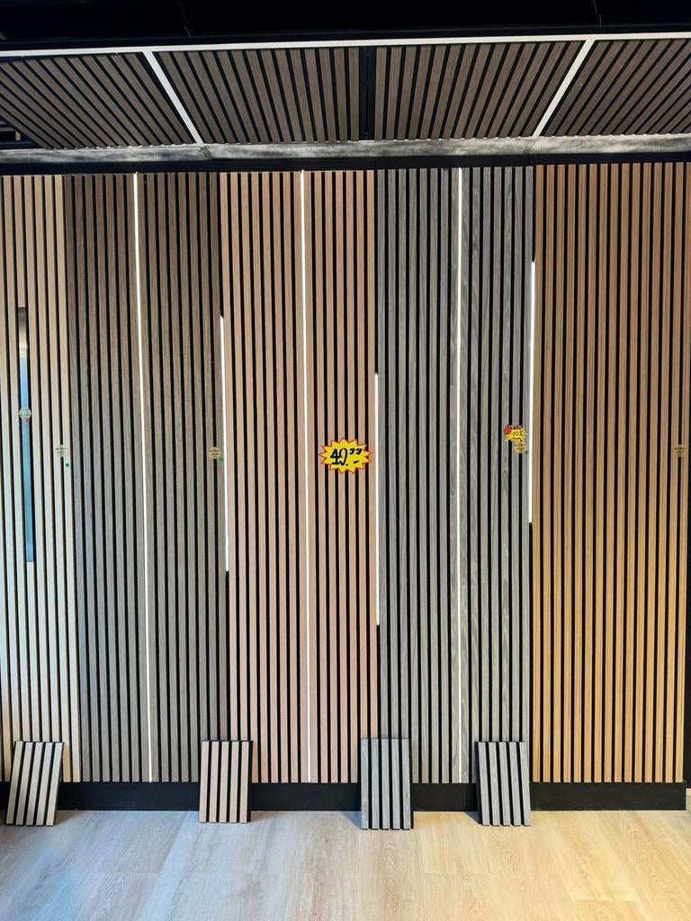 Led strips voor akoestische wandpanelen wandlatten 1m of 2,4, Overige materialen, Minder dan 20 mm, LET OP WIJ ZIJN VERHUISD NAAR EEN NIEUWE SHOWROOM   BRANDPUNT 64 1705SK HEERHUGOWAARD