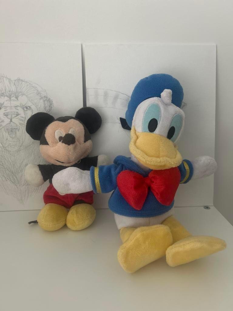 Mickey Mouse & Donald Duck Knuffels, Ophalen of Verzenden, Zo goed als nieuw, Eend