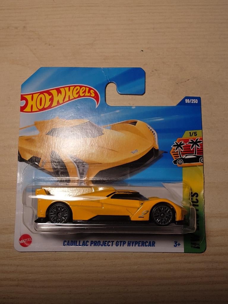 Hot Wheels Cadillac Project GTP Hypercar Geel, Ophalen of Verzenden, Nieuw, Auto
