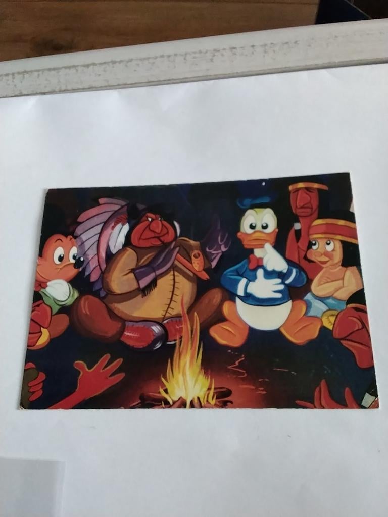 WALT DISNEY.  /DONALD EN MICKEY. BIJ INDIANEN, Ophalen of Verzenden