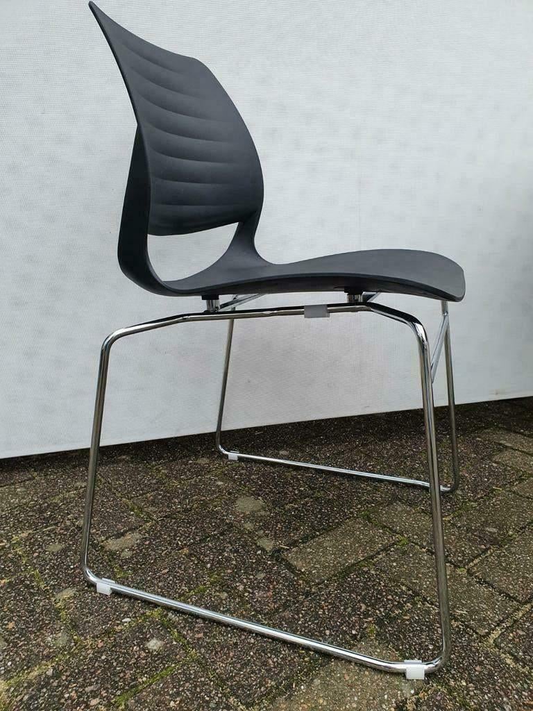 Nieuwe design vergaderstoel kantinestoel wit of zwart, VST, Zwart, Nieuw, Ophalen of Verzenden