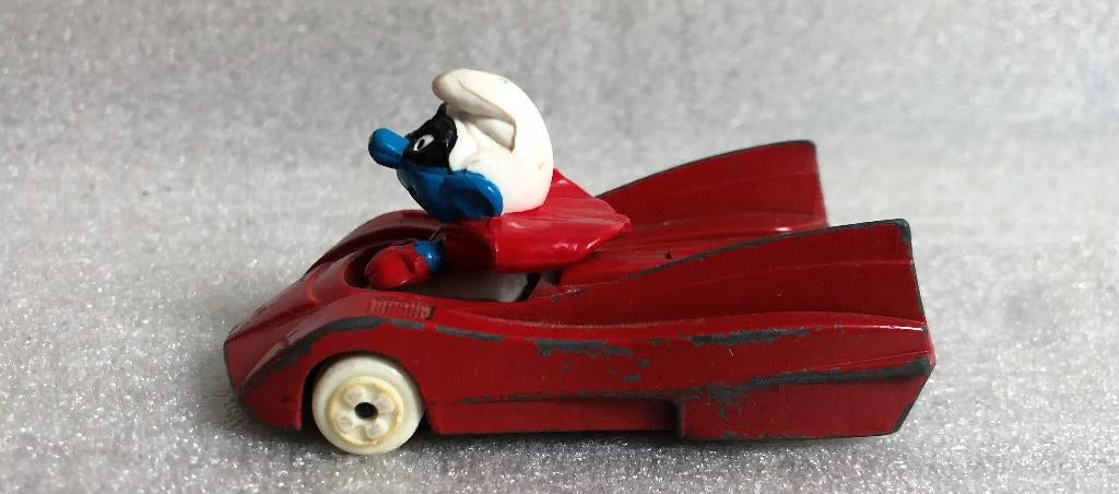 Vintage Superman Smurf Peyo ESCI 1983, Verzamelen, Ophalen of Verzenden, Gebruikt, Overige Smurfen, Poppetje, Figuurtje of Knuffel