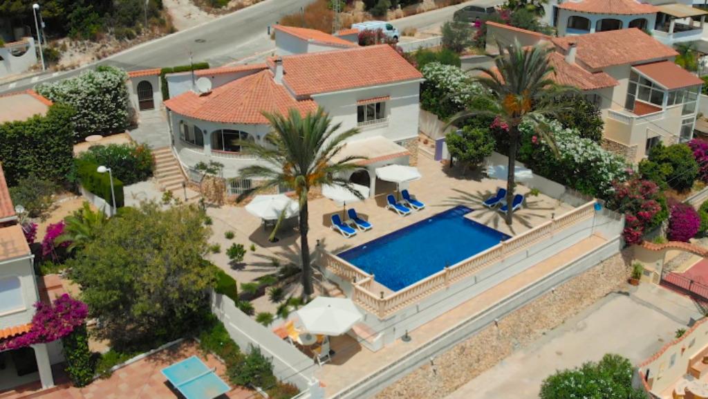 8 pers villa Calpe, Spanje met privé zwembad en zeezicht, 8 personen, 4 of meer slaapkamers, Costa Blanca, Open haard