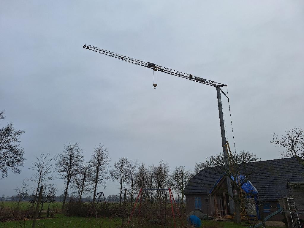Bouwkraan 18m, Ophalen, Gebruikt