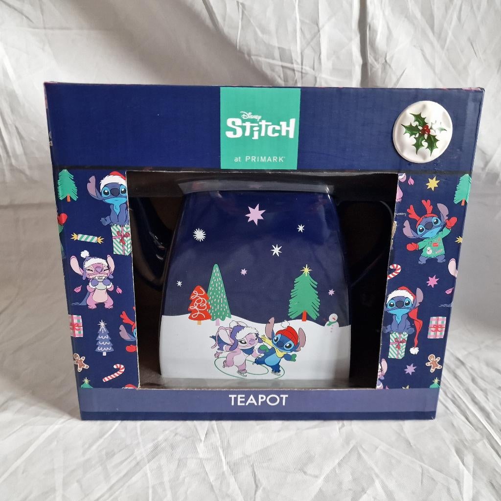 Disney Stitch Primark Limited teapot theepot kerst, Ophalen of Verzenden, Overige figuren, Nieuw, Servies
