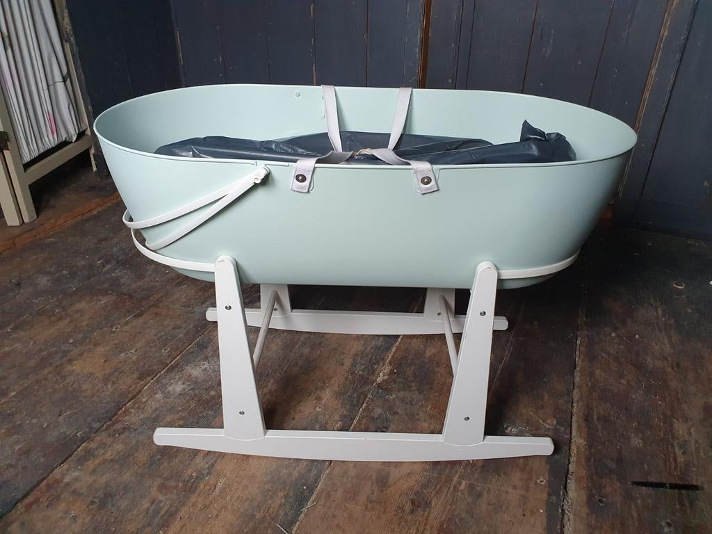 Shnuggle moses basket wieg mozes mand schommel, Ophalen, Zo goed als nieuw