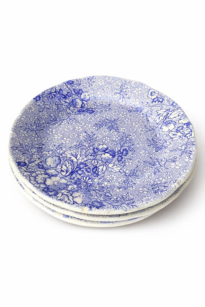 Boch La Louvière English Style Blauwe Borden (3x), Huis en Inrichting, Keuken | Servies, Ophalen of Verzenden, Zo goed als nieuw