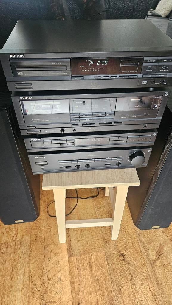 PHILIPS SETJE VINTAGE  FA.650 FC.630 FC FT 650  CD 605, Audio, Tv en Foto, Stereo-sets, Ophalen, Losse componenten, Zo goed als nieuw