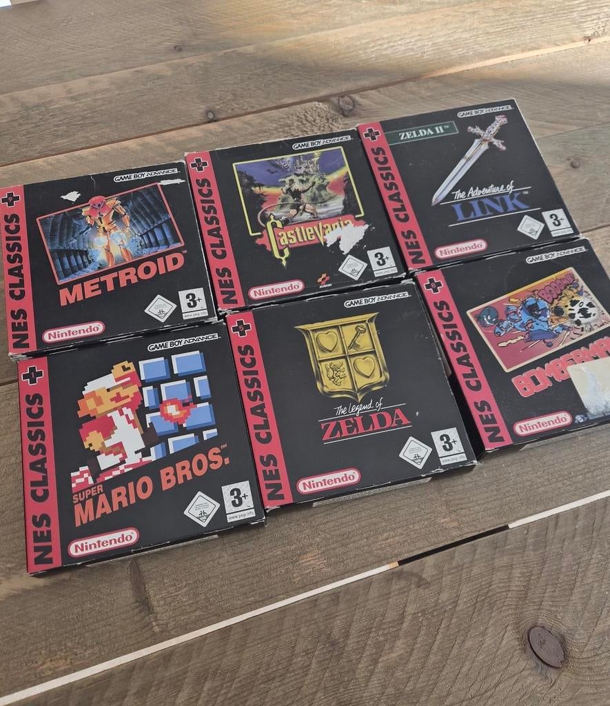 GBA NES Classics - Complete Collectie in Nieuwstaat, Spelcomputers en Games, Games | Nintendo Game Boy, 1 speler, Ophalen of Verzenden