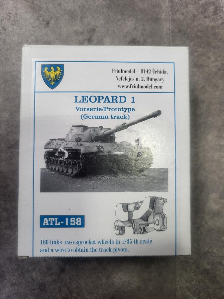FRIUL ATL-158 Leopard 1 Tracks (metaal) - set 2, Overige merken, Tank, 1:32 tot 1:50, Nieuw