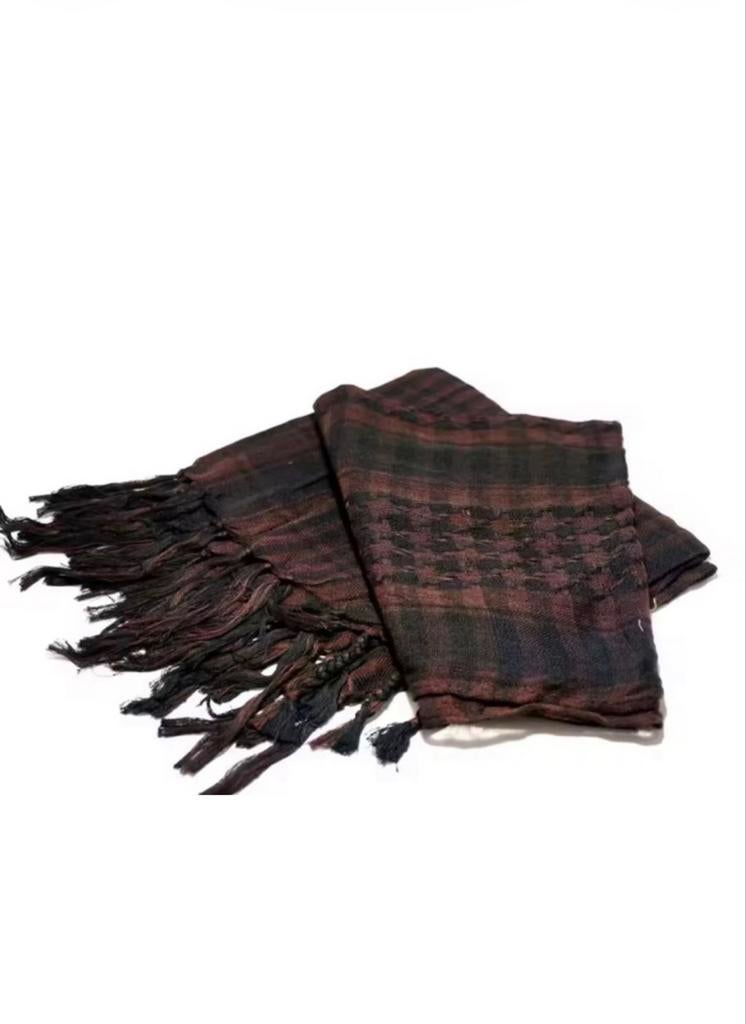 Arafat, PLO, Sjaal - Kaki/Zwart - 100% Katoen, biker, rocker, Kleding | Dames, Mutsen, Sjaals en Handschoenen, Nieuw, Sjaal, Maat 46/48 (XL) of groter