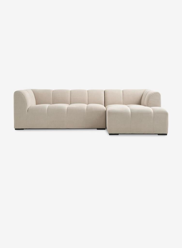 Hoekbak beige, Ophalen, Zo goed als nieuw, Stof