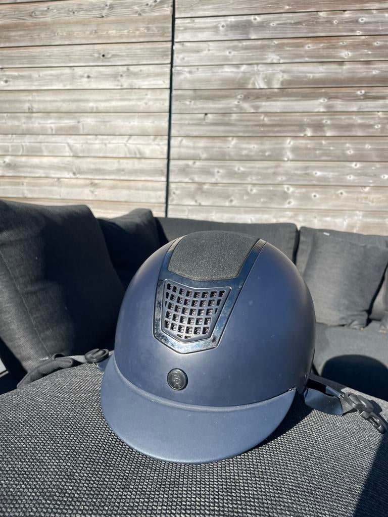 BR cap blauw maat M 56 58, Dieren en Toebehoren, Paardrijkleding, Ophalen of Verzenden, Zo goed als nieuw, Dressuur, Cap