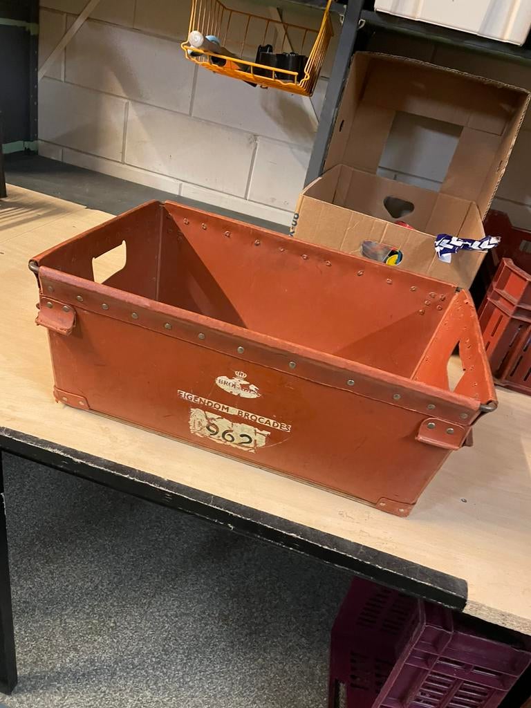WCB Trafitol industriële opbergbak oranje terra, Ophalen of Verzenden, Gebruikt, Minder dan 50 cm