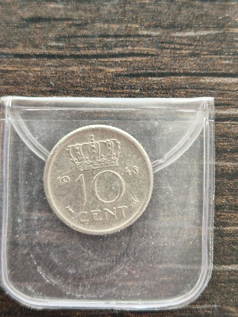 Dubbeltje 1948, Postzegels en Munten, Munten | Nederland, Ophalen of Verzenden, Vóór koninkrijk, 10 cent, Losse munt