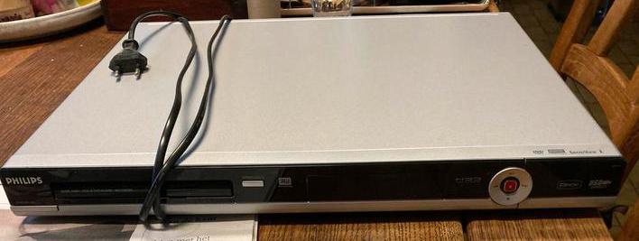 Philips DVDR 3460H DVD-recorder met HDD, harde schijf, Philips, Gebruikt, Met harddisk, Dvd-recorder