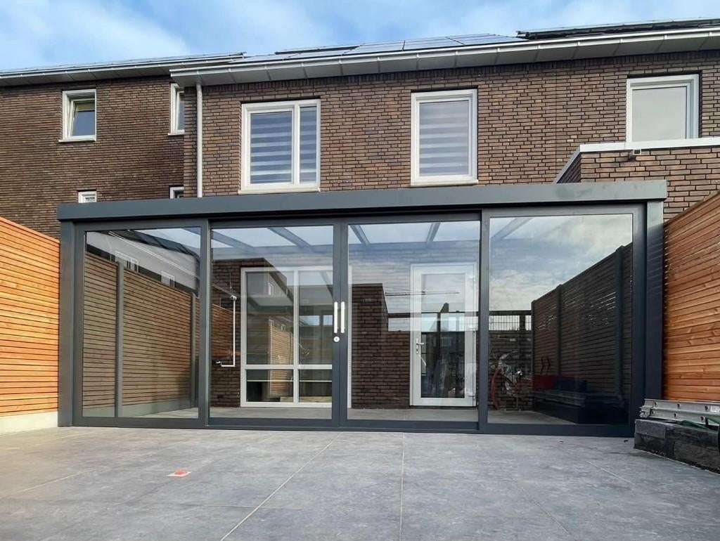 schuifpui 4.4.2 dubbel glas voor veranda, Doe-het-zelf en Verbouw, Kozijnen en Schuifpuien, 225 cm of meer, Ophalen of Verzenden