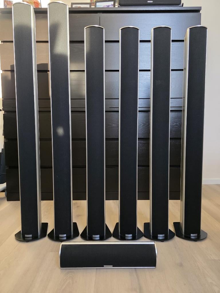 Piega S4XL, S4&S4C -7.0 set - tweeters nagekeken & vervangen, Refurbished, 120 watt of meer, Front, Rear of Stereo speakers, Ophalen