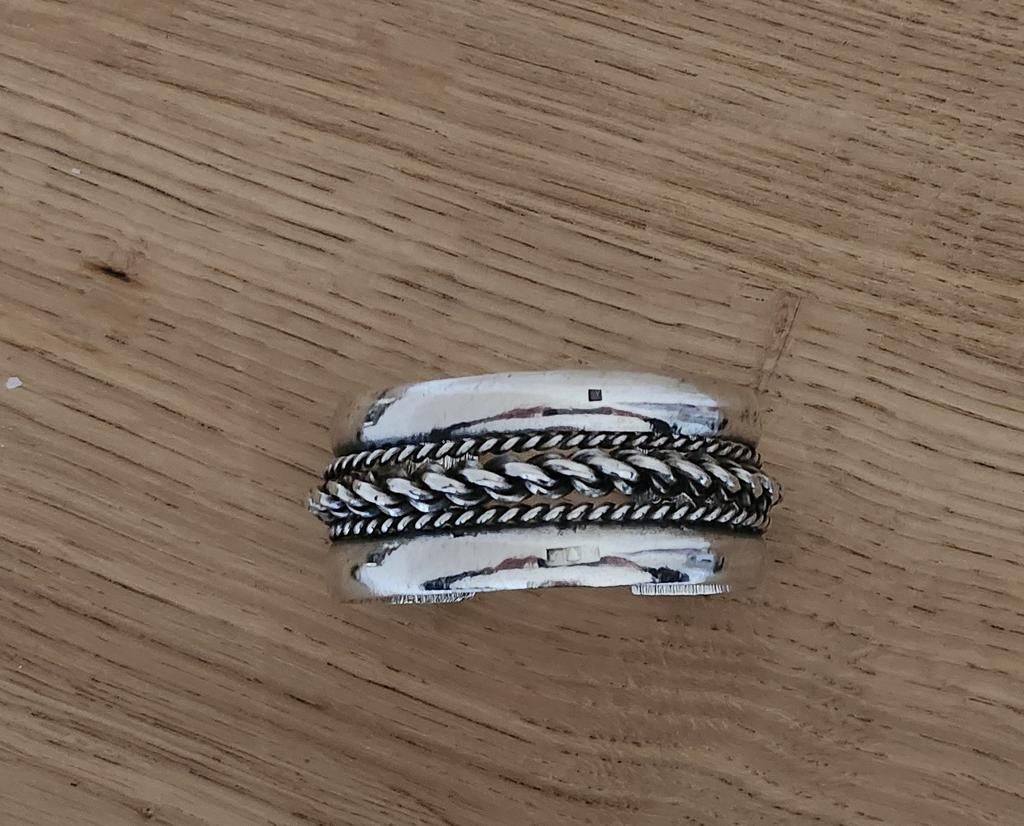 Vintage zilveren bedoeïenen manchet armband, Sieraden, Tassen en Uiterlijk, Armbanden, Zilver, Zilver, Ophalen of Verzenden